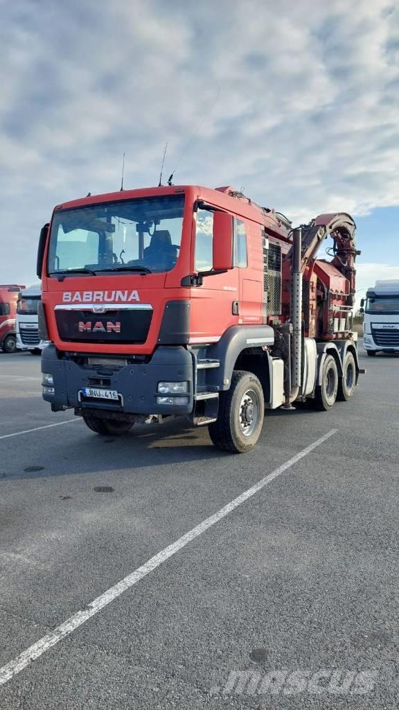 MAN TGS 26.540 6X6 Medienos smulkintuvai