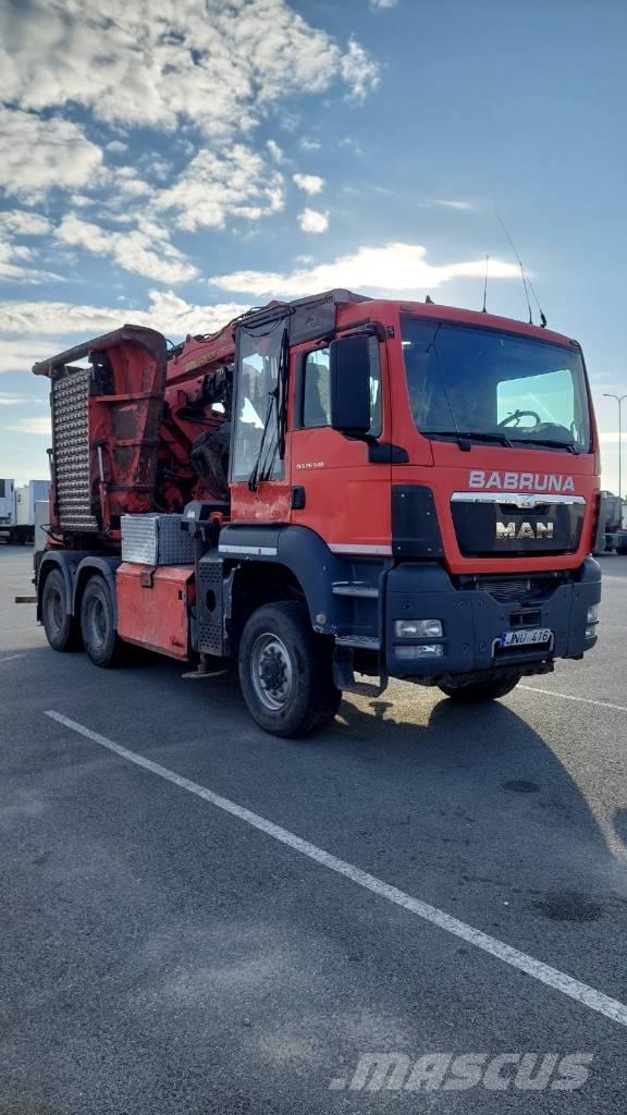 MAN TGS 26.540 6X6 Medienos smulkintuvai