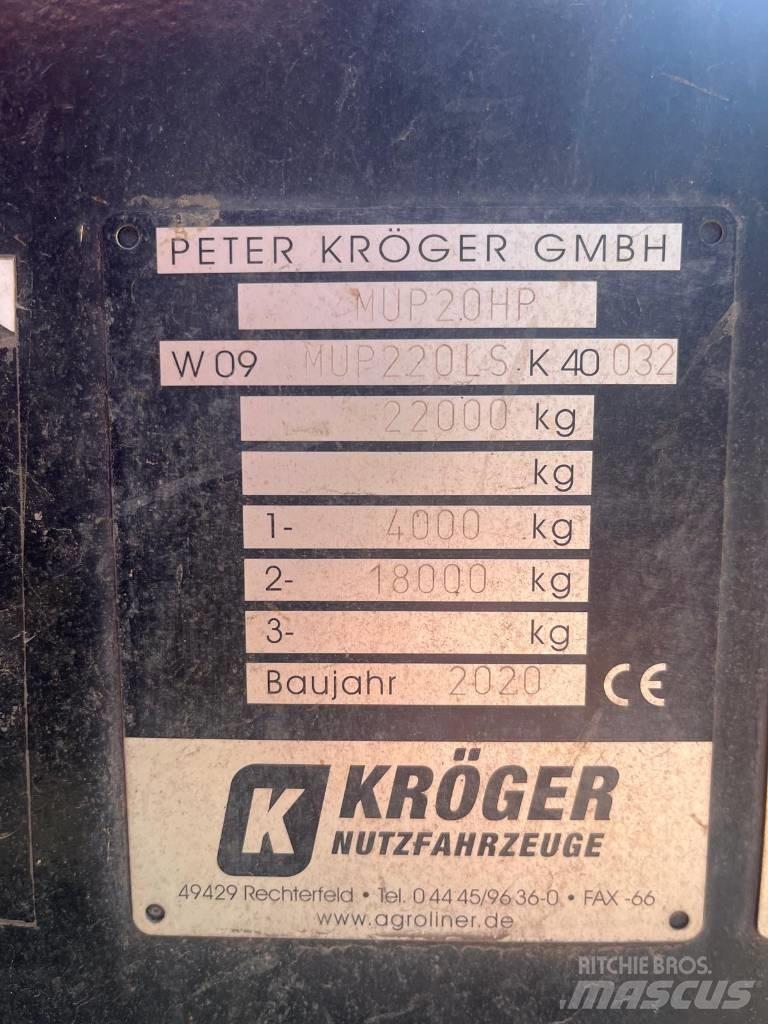 Kröger MUP 20 Savivartės priekabos