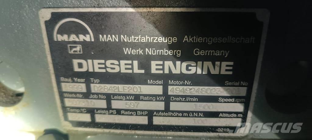 MAN D 2842 LE 201 Dyzeliniai generatoriai