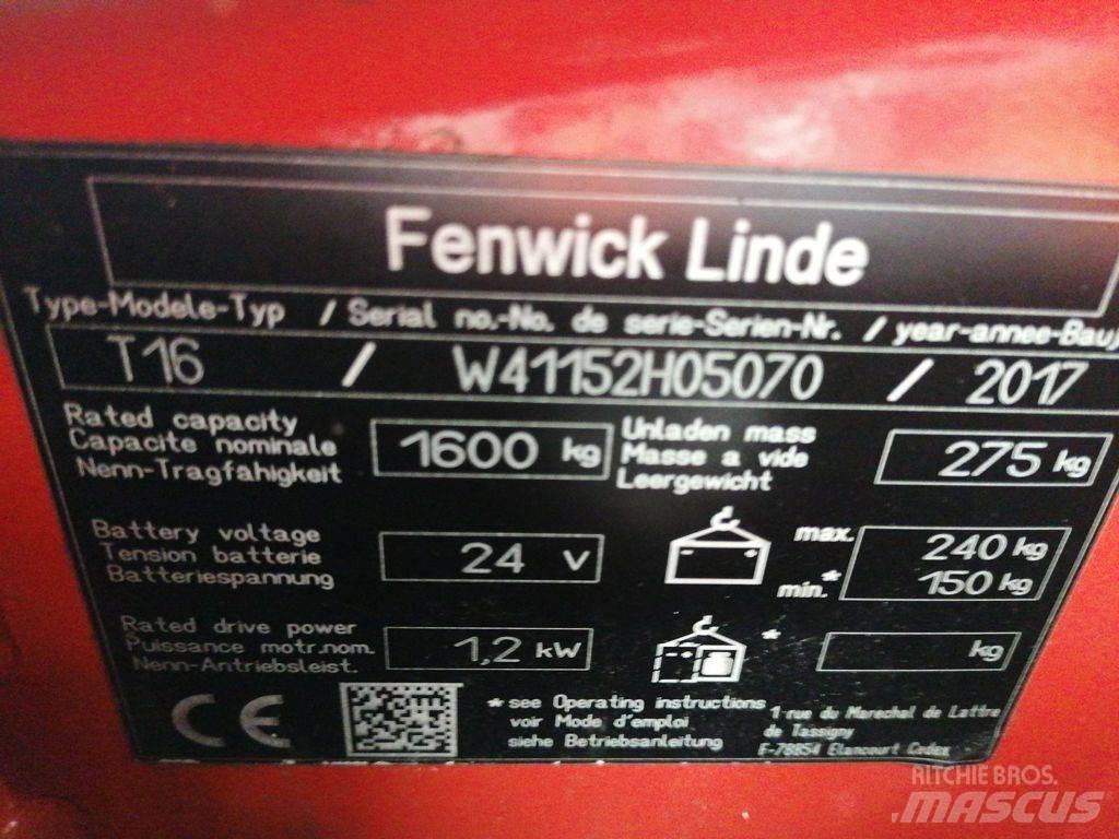 Linde T16 Mažų aukščių keltuvai