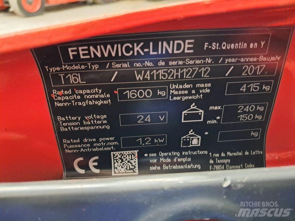 Linde T16L Mažų aukščių keltuvai