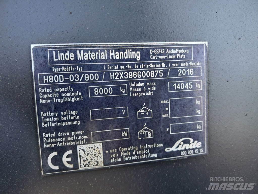 Linde H80D-03/900 Dyzeliniai krautuvai