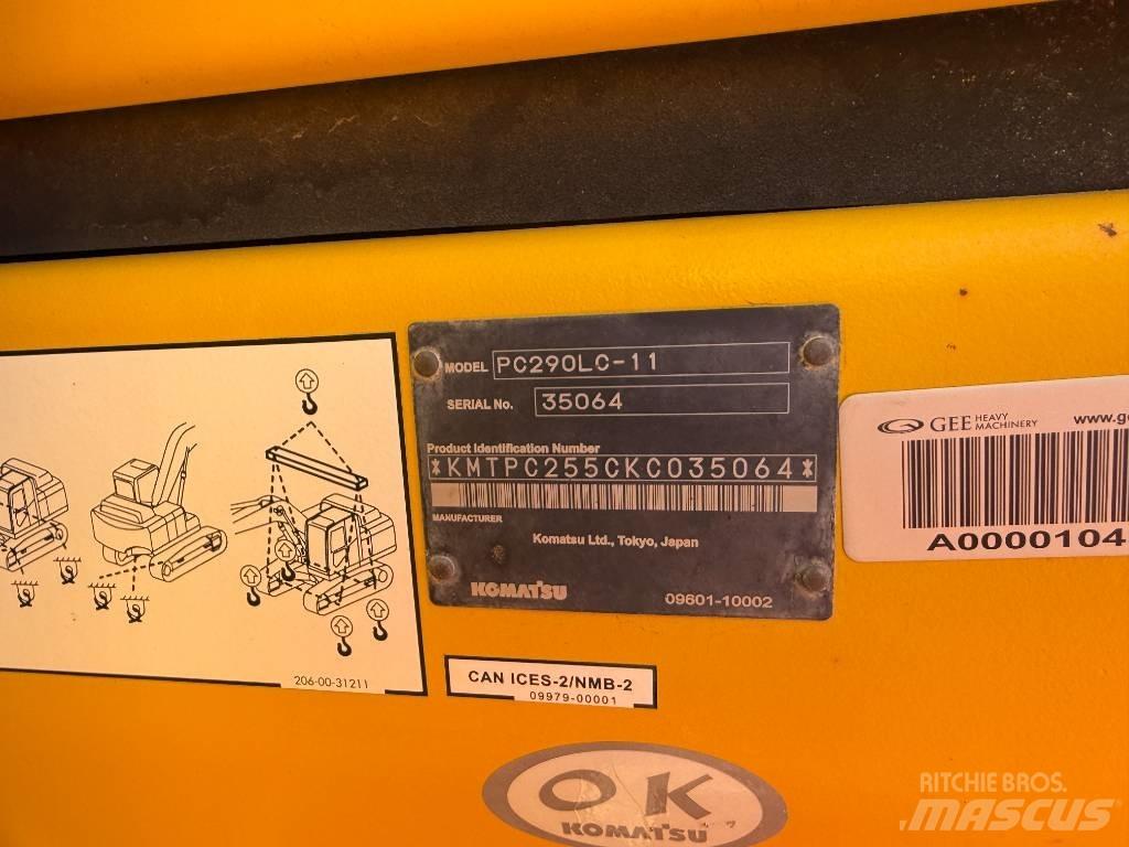 Komatsu PC290LC-11 Vikšriniai ekskavatoriai