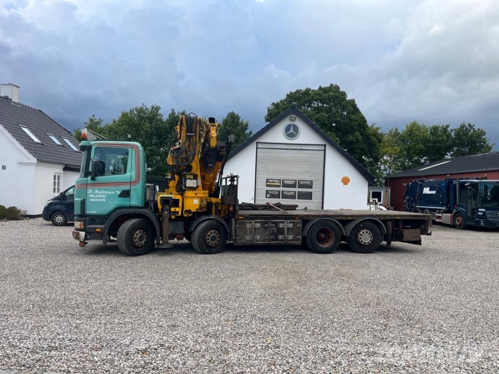 Scania 124 G 420 Automobiliniai kranai