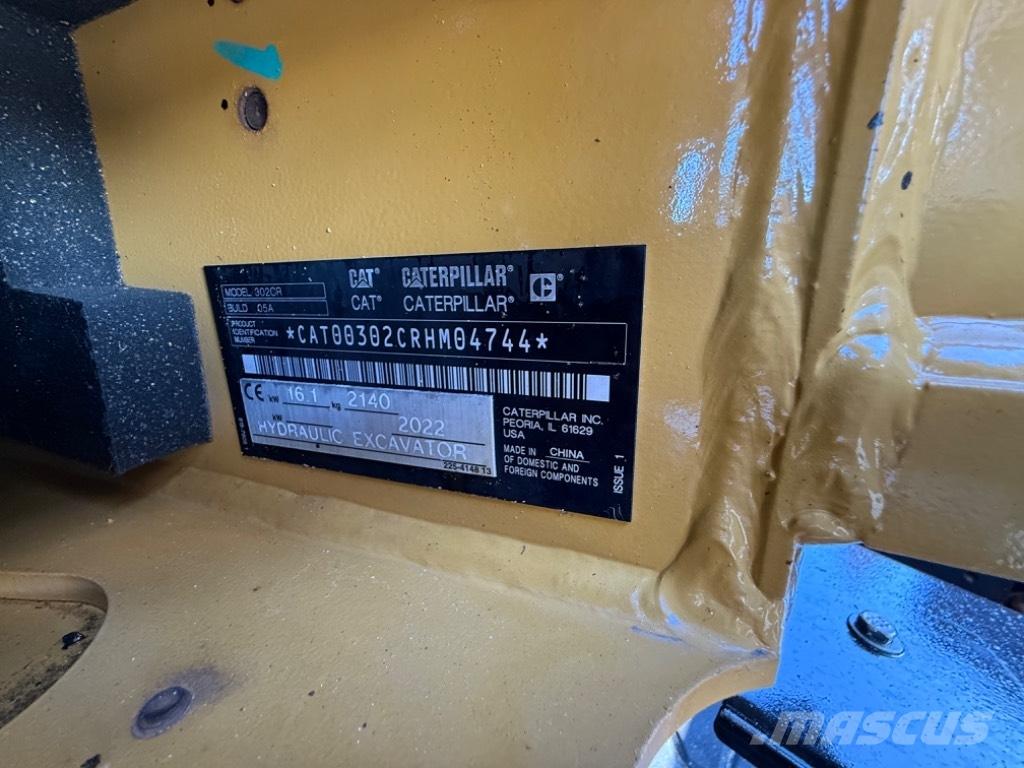CAT 302 CR Mini ekskavatoriai < 7 t