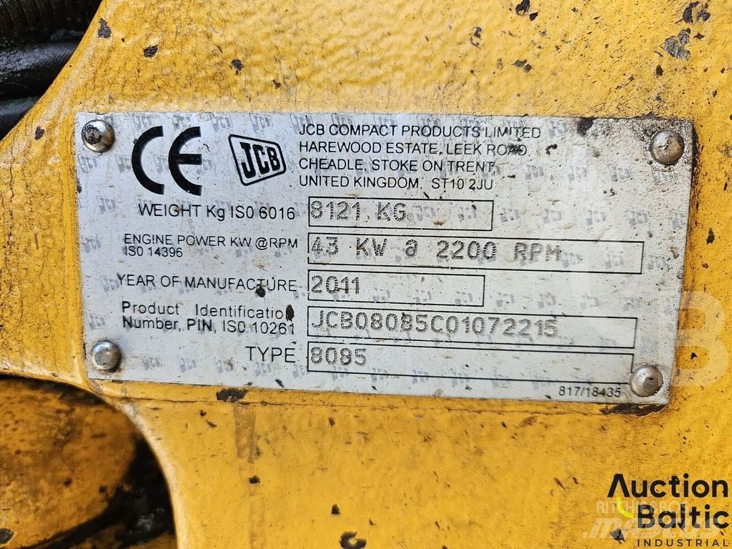JCB 8085 Vidutinės galios ekskavatoriai 7-12 t