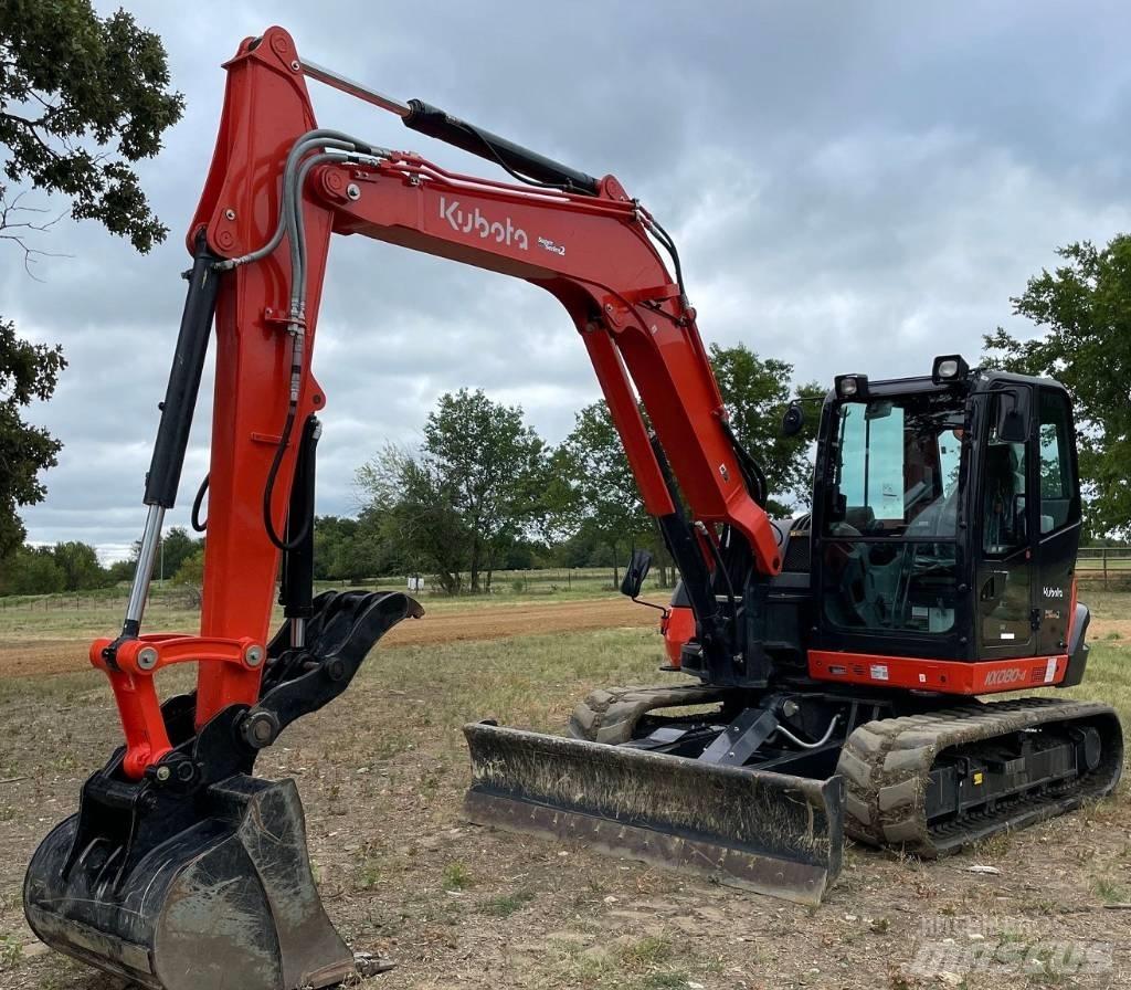 Kubota KX080-4S2 Vikšriniai ekskavatoriai