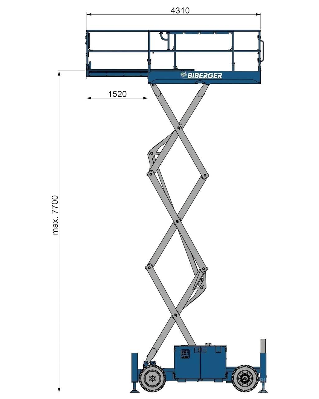 Genie GS 2669 RT Žirkliniai keltuvai
