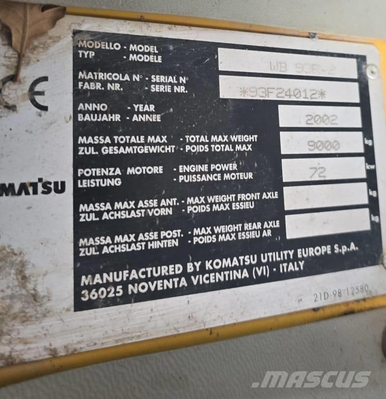Komatsu WB 93 R-2 Ekskavatoriniai krautuvai