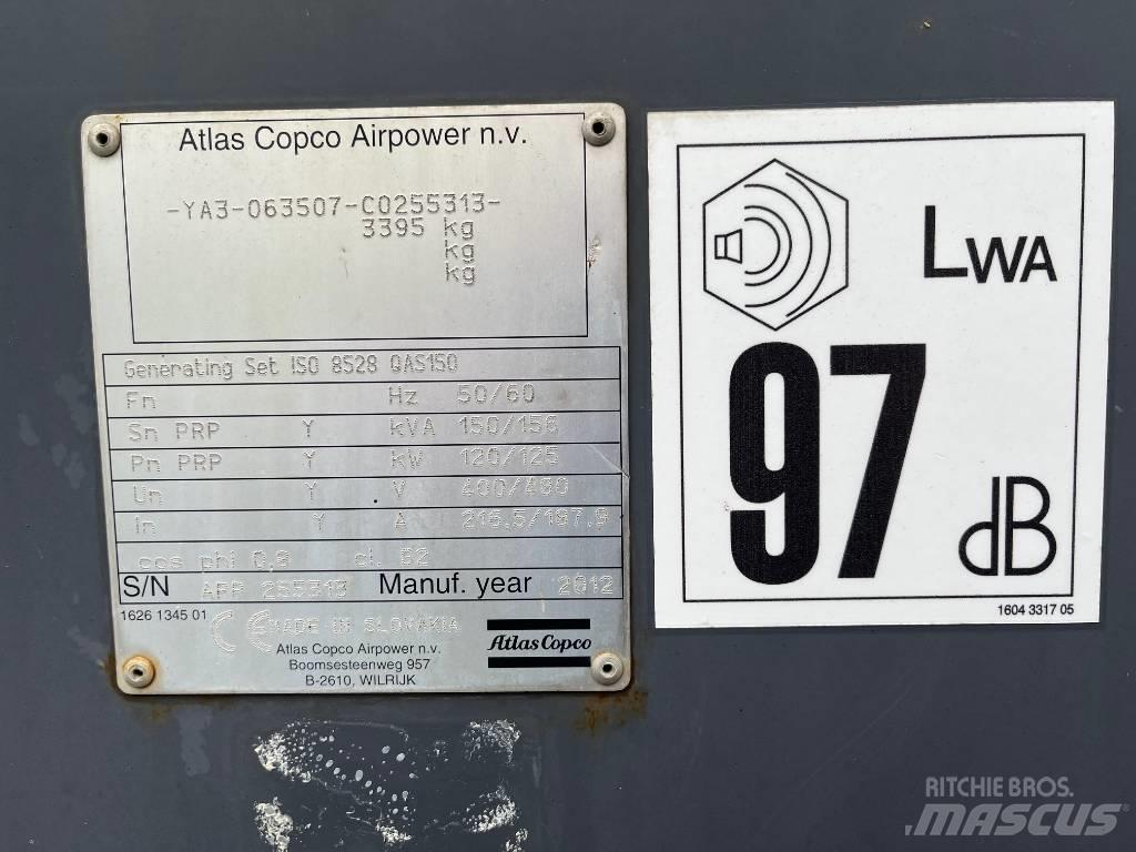 Atlas Copco QAS 150 Dyzeliniai generatoriai