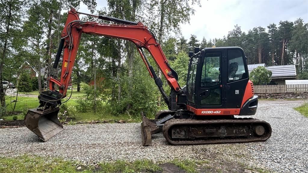 Kubota KX080 – 4a2 Mini ekskavatoriai < 7 t