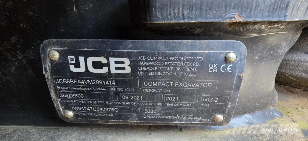 JCB 50 Z-2 Mini ekskavatoriai < 7 t