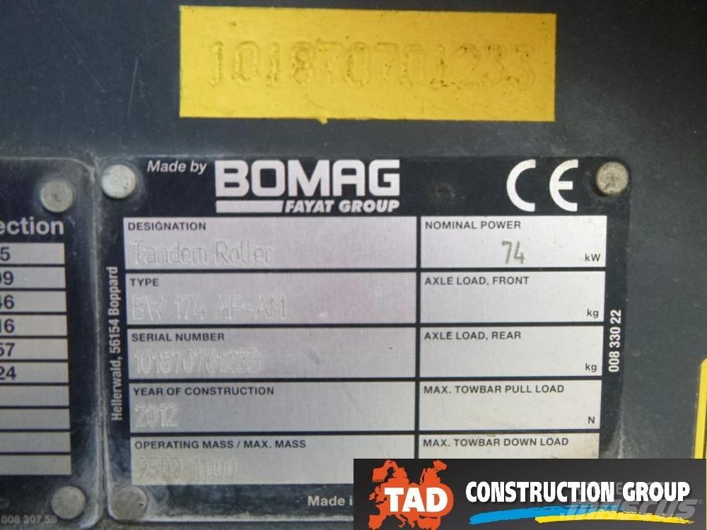 Bomag BW 174 AD AM Porinių būgnų volai