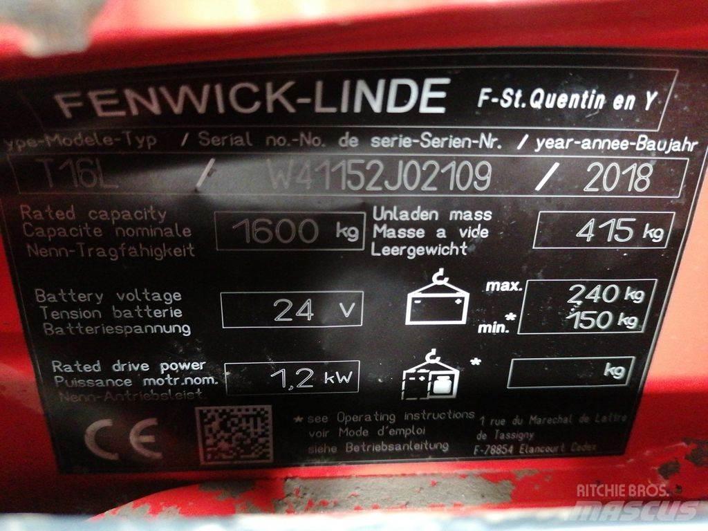 Linde T16L Mažų aukščių keltuvai
