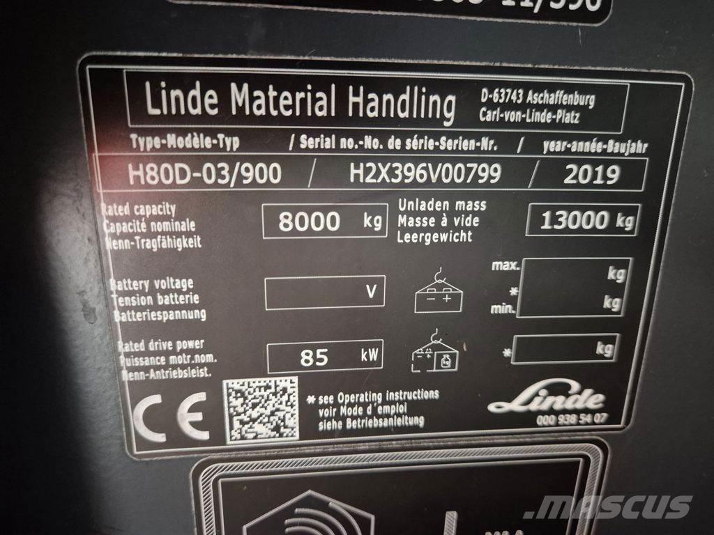 Linde H80D-03/900 Dyzeliniai krautuvai