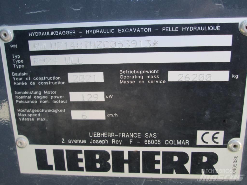 Liebherr R 924 G8 Vikšriniai ekskavatoriai