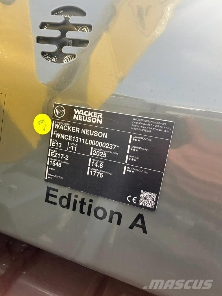 Wacker Neuson EZ 17 Mini ekskavatoriai < 7 t