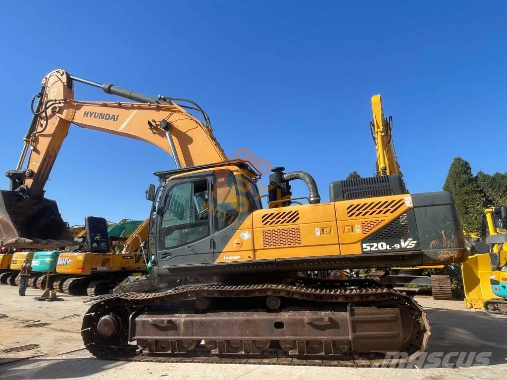 Hyundai Robex 520 VS Vikšriniai ekskavatoriai