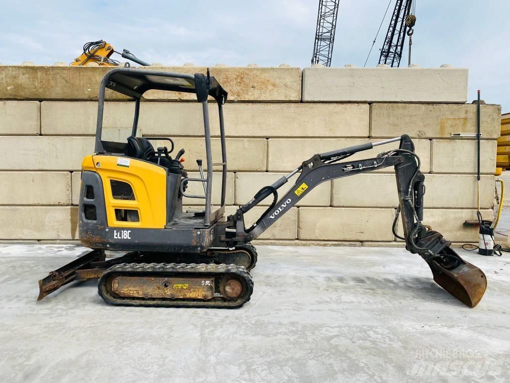 Volvo EC 18 C Mini ekskavatoriai < 7 t