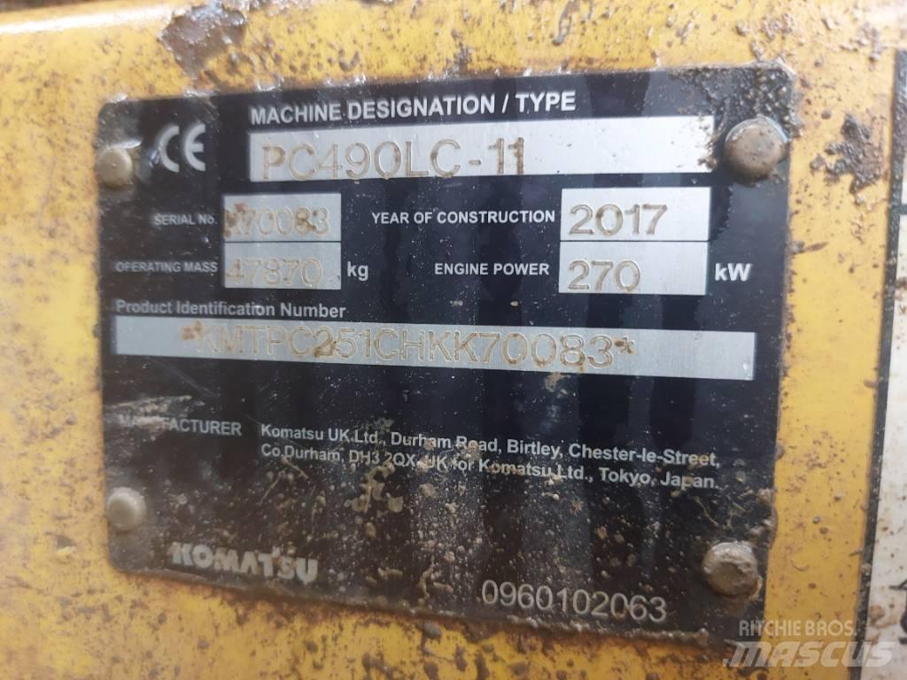 Komatsu PC490LC-11 Vikšriniai ekskavatoriai