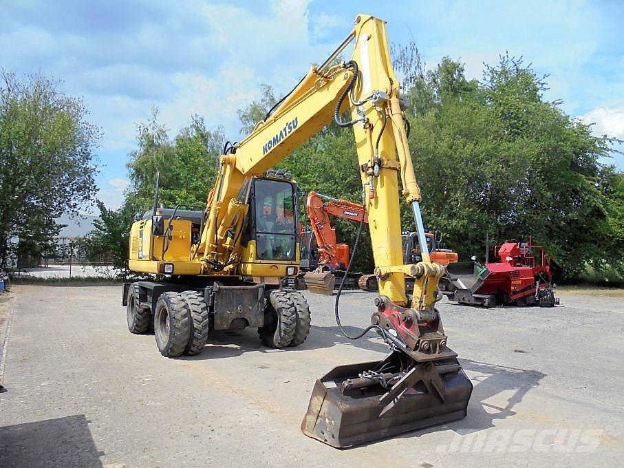 Komatsu PW 140-7 Ratiniai ekskavatoriai