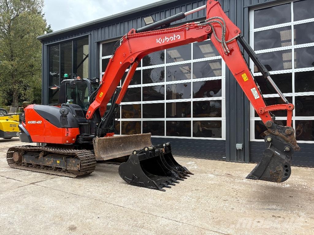 Kubota KX 080 Vidutinės galios ekskavatoriai 7-12 t