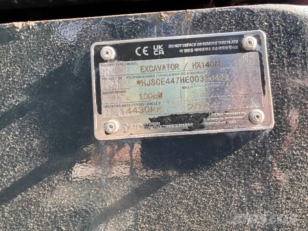 Hyundai HX140AL Vikšriniai ekskavatoriai