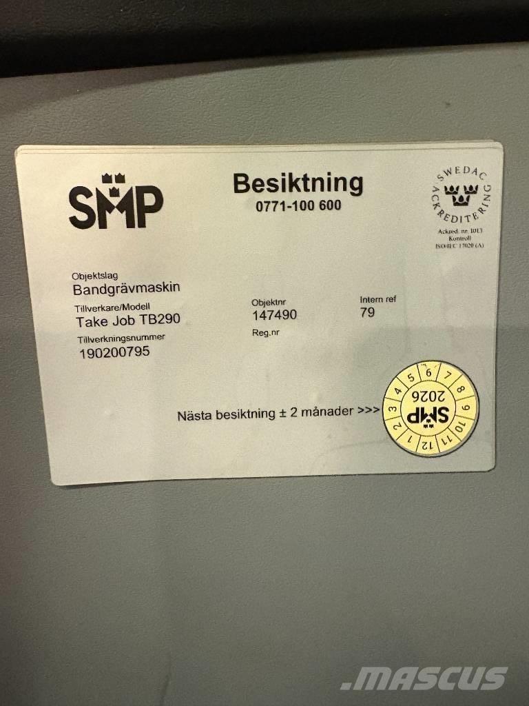 Takeuchi TB290 Vidutinės galios ekskavatoriai 7-12 t