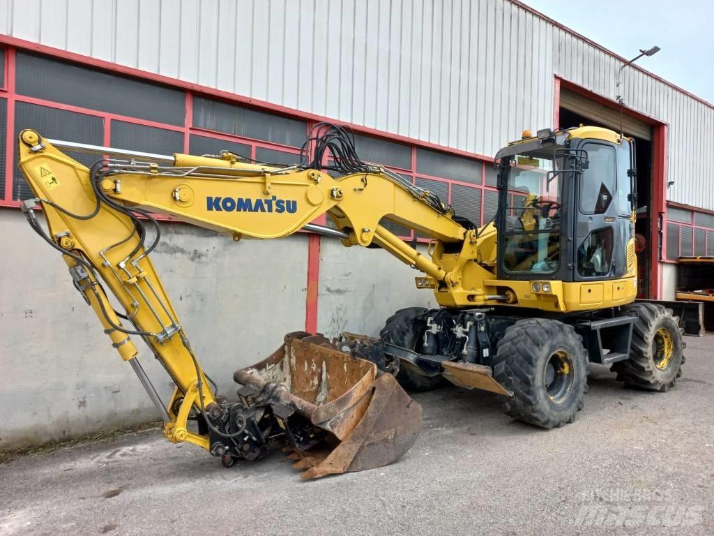 Komatsu PW 98 MR Ratiniai ekskavatoriai