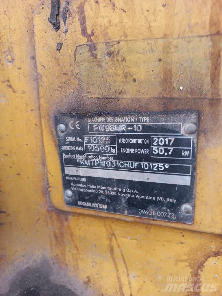 Komatsu PW 98 MR Ratiniai ekskavatoriai