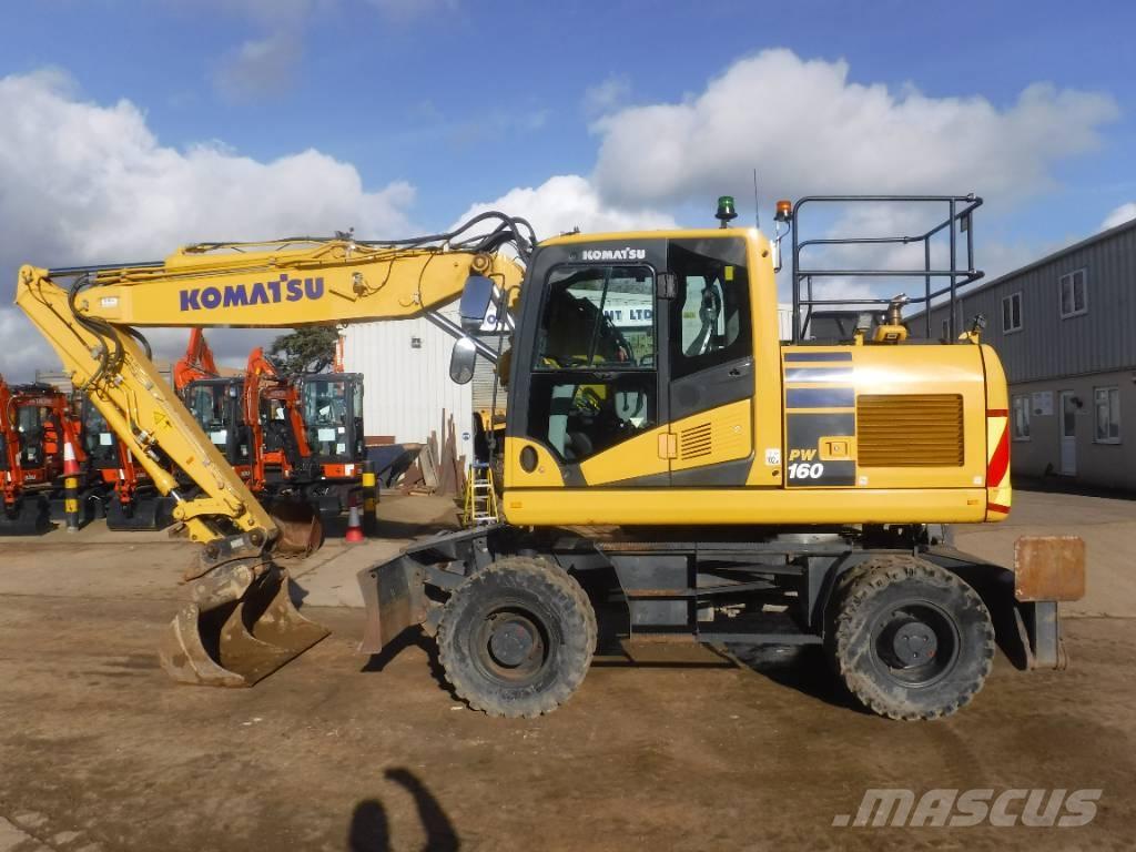 Komatsu PW 160-11 Ratiniai ekskavatoriai