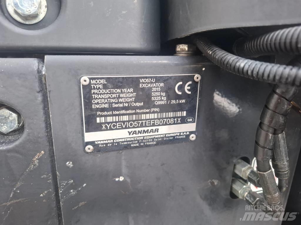 Yanmar Vio 57-U Mini ekskavatoriai < 7 t