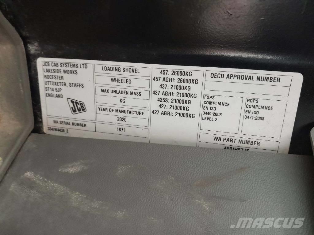 JCB 457 ZX Naudoti ratiniai krautuvai
