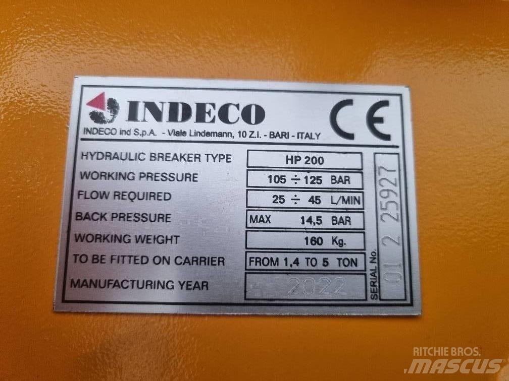 Indeco HP 200 Hidrauliniai kūjai / Trupintuvai