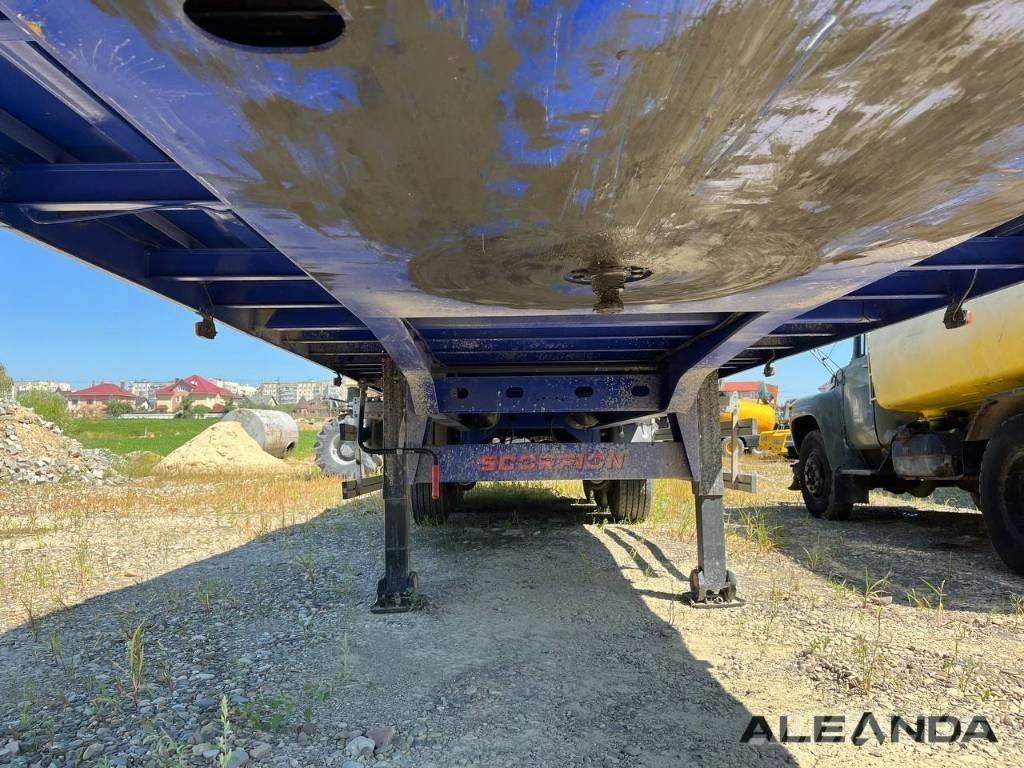  Scorpion SVG3 Bortinių sunkvežimių priekabos su nuleidžiamais bortais