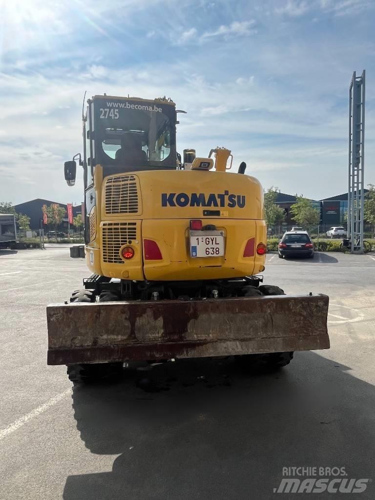 Komatsu PW98MR-10 Ratiniai ekskavatoriai