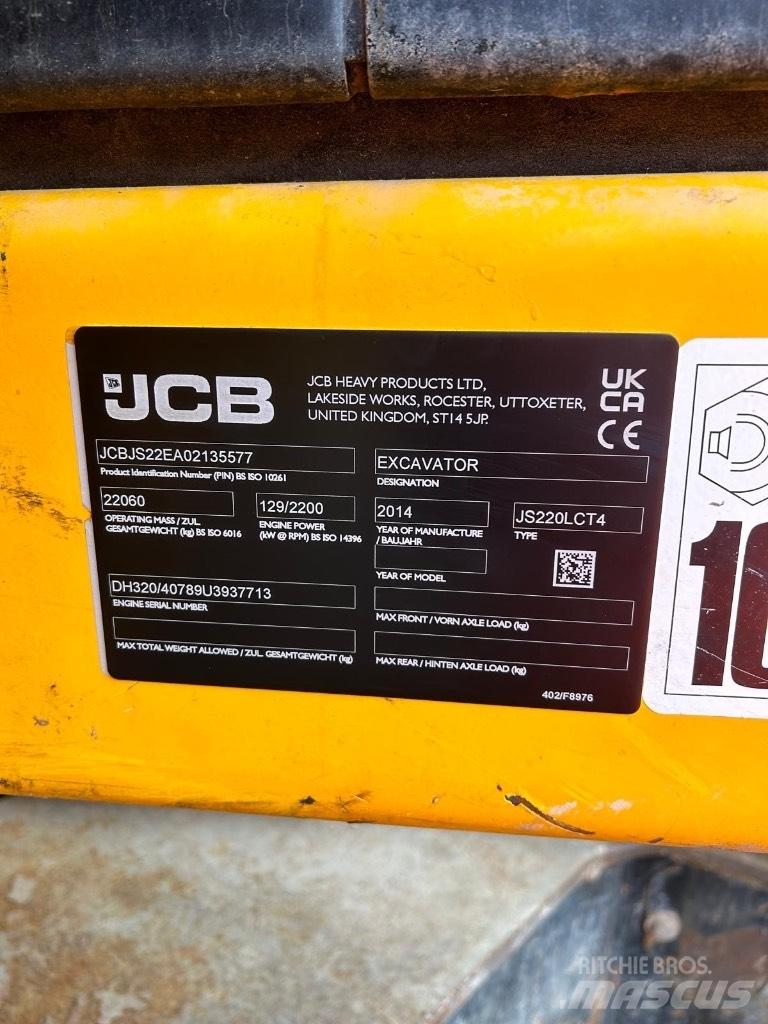 JCB JS 220 LC Vikšriniai ekskavatoriai