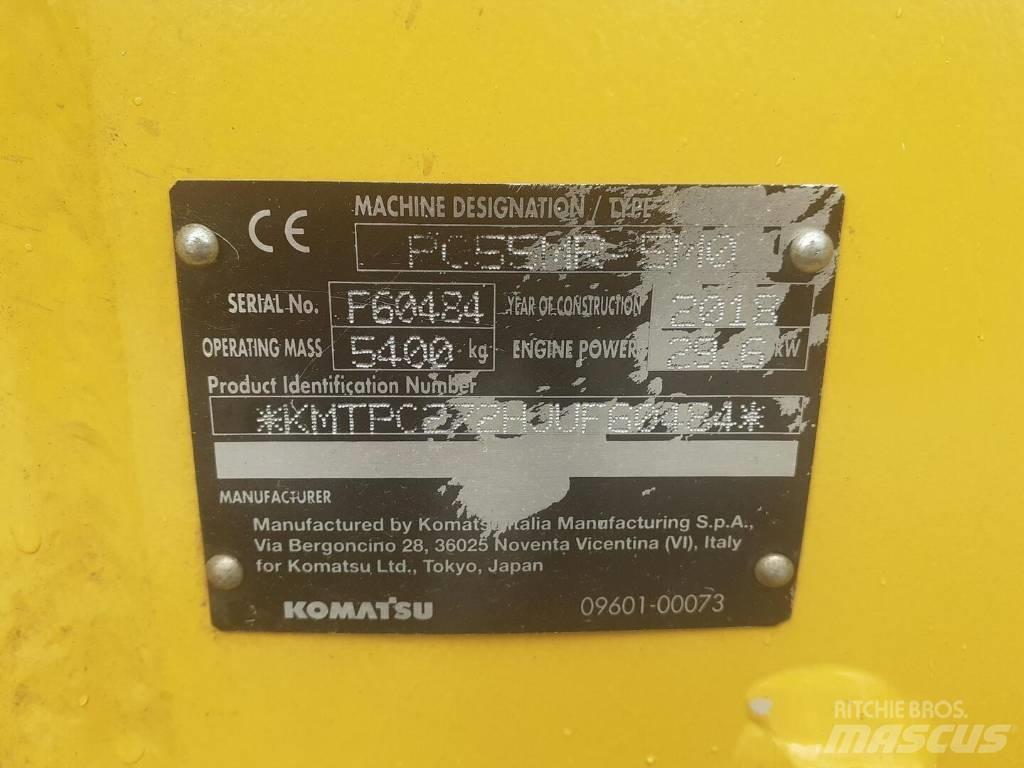 Komatsu PC 55 MR-5 Vikšriniai ekskavatoriai