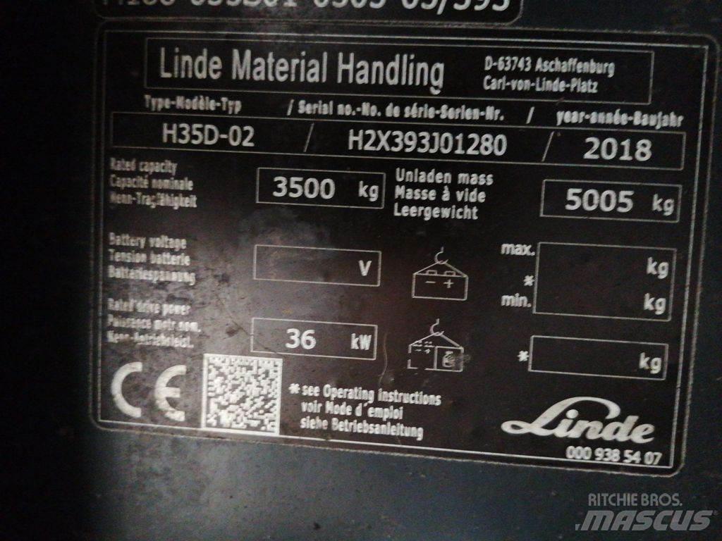 Linde H35D-02 Dyzeliniai krautuvai