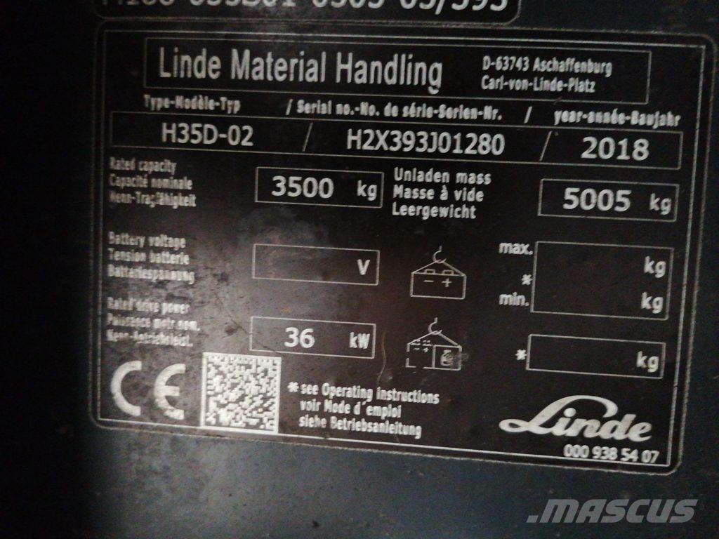 Linde H35D-02 Dyzeliniai krautuvai