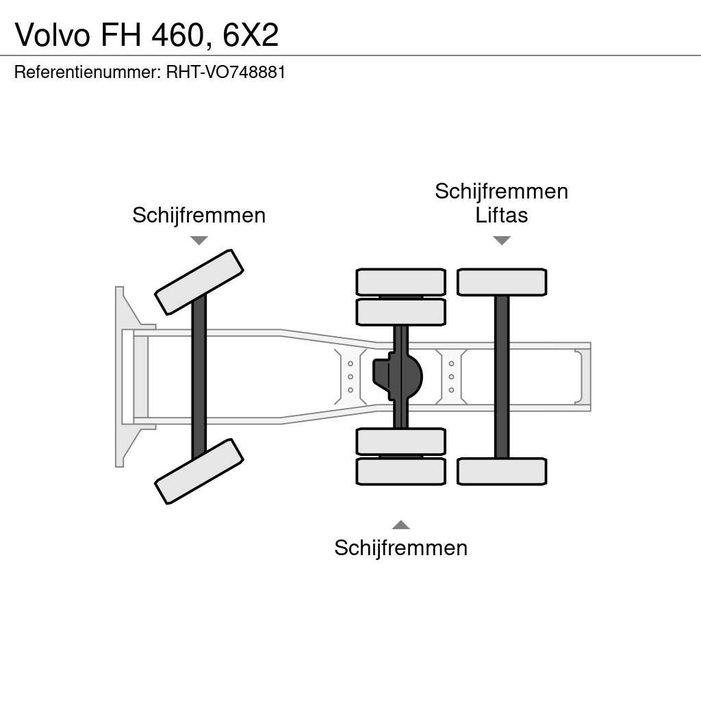 Volvo FH 460, 6X2 Naudoti vilkikai