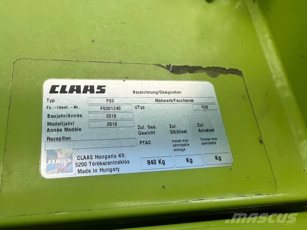 CLAAS Corto 310 FN Šienapjovės