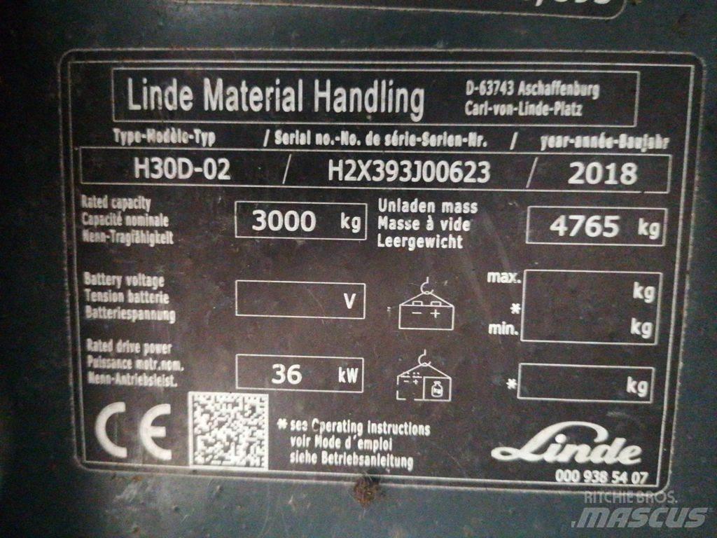 Linde H30D-02 Dyzeliniai krautuvai