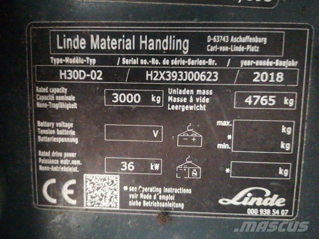 Linde H30D-02 Dyzeliniai krautuvai