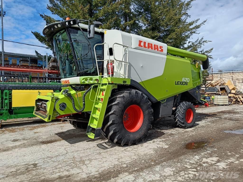 CLAAS Lexion 670 Derliaus nuėmimo kombainai