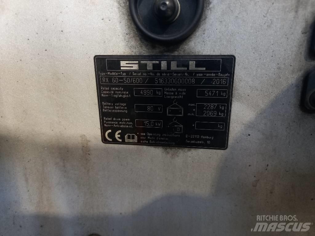 Still RX 60-50 Elektriniai šakiniai krautuvai