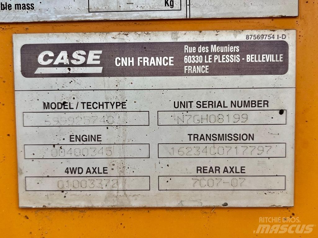 CASE 580 SR Ekskavatoriniai krautuvai