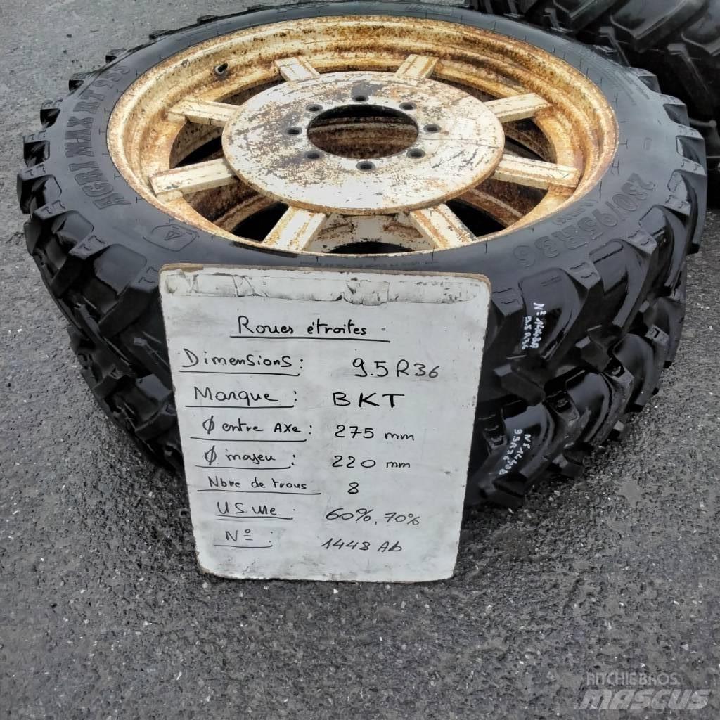 BKT 9.5R36 Padangos, ratai ir ratlankiai
