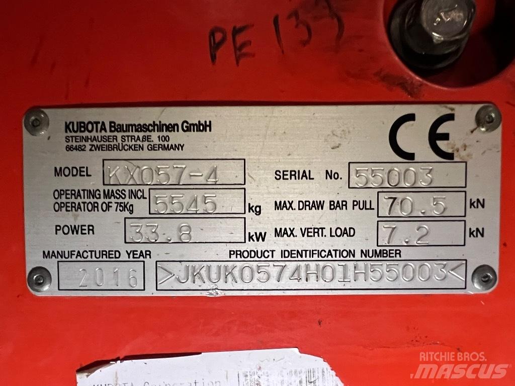 Kubota KX057 Mini ekskavatoriai < 7 t